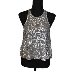 Free People Sequin Racerback Cropped Tank ✨